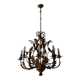 Large mid century gold plated chandelier by Hans Kögl, 1960s