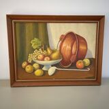 Tableau huile sur toile nature morte