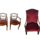 Paire de fauteuils style Louis XV et trône