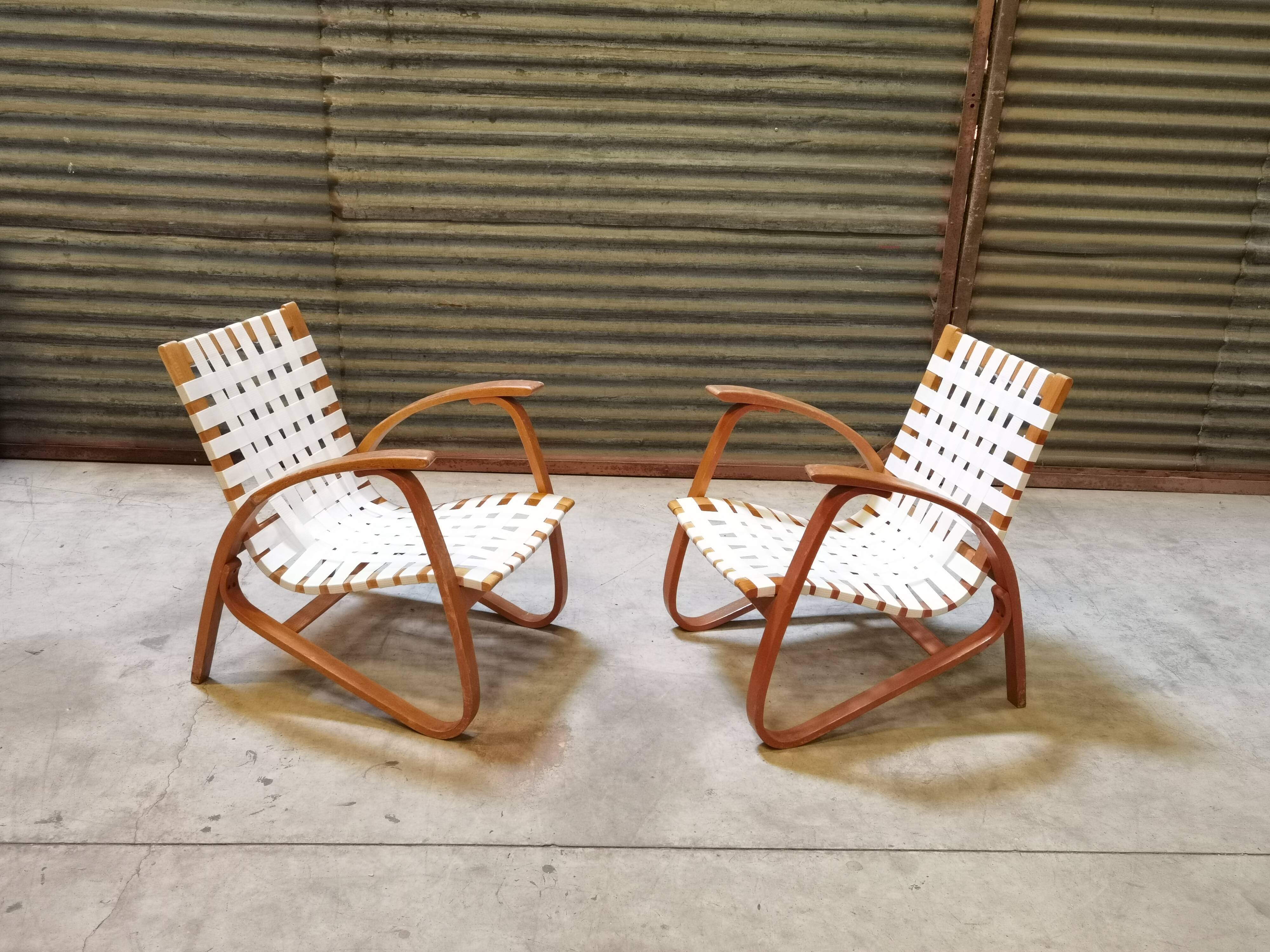 Paire de fauteuils par Jan Vanek pour Up Zavody 1930