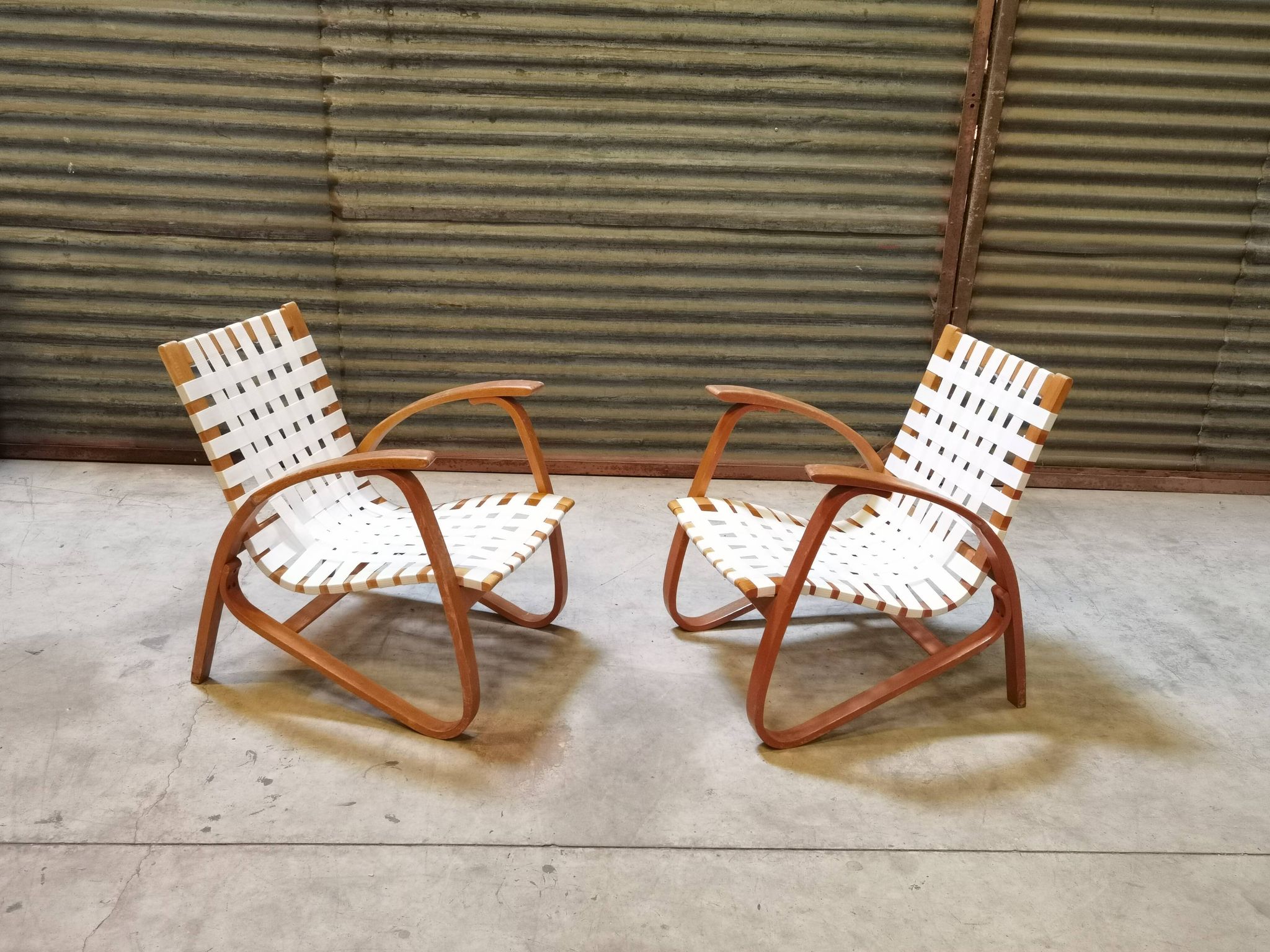 Paire de fauteuils par Jan Vanek pour Up Zavody 1930
