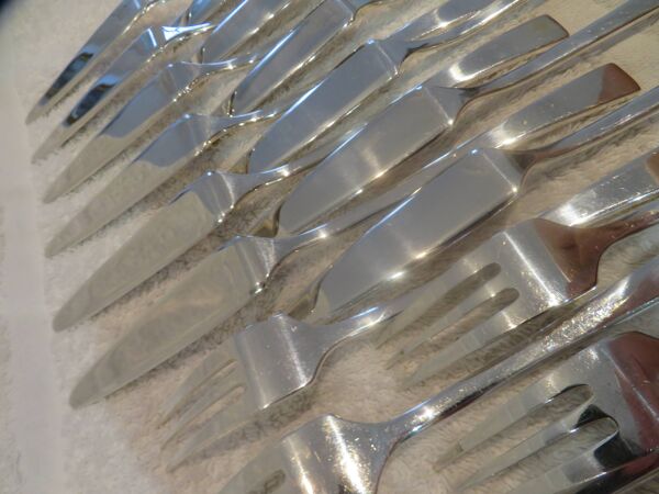 6 couverts à poisson 12p métal argenté orfèvre Christofle Concorde