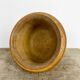 Mortar and old pestle made of olive wood