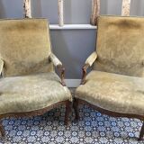 Paire de fauteuils Régence
