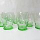 11 verres à eau en verre soufflé vintage