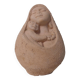 Sculpture mère à l'enfant en terre cuite
