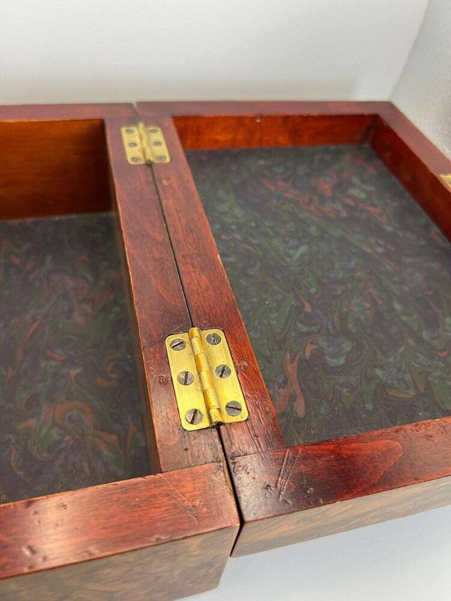 Late Biedermeier Box in Walnut and Walnut Burl, Austria, 1850s