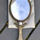 Vanity mirror/face hand or table, oval. baroque/shabby chic style