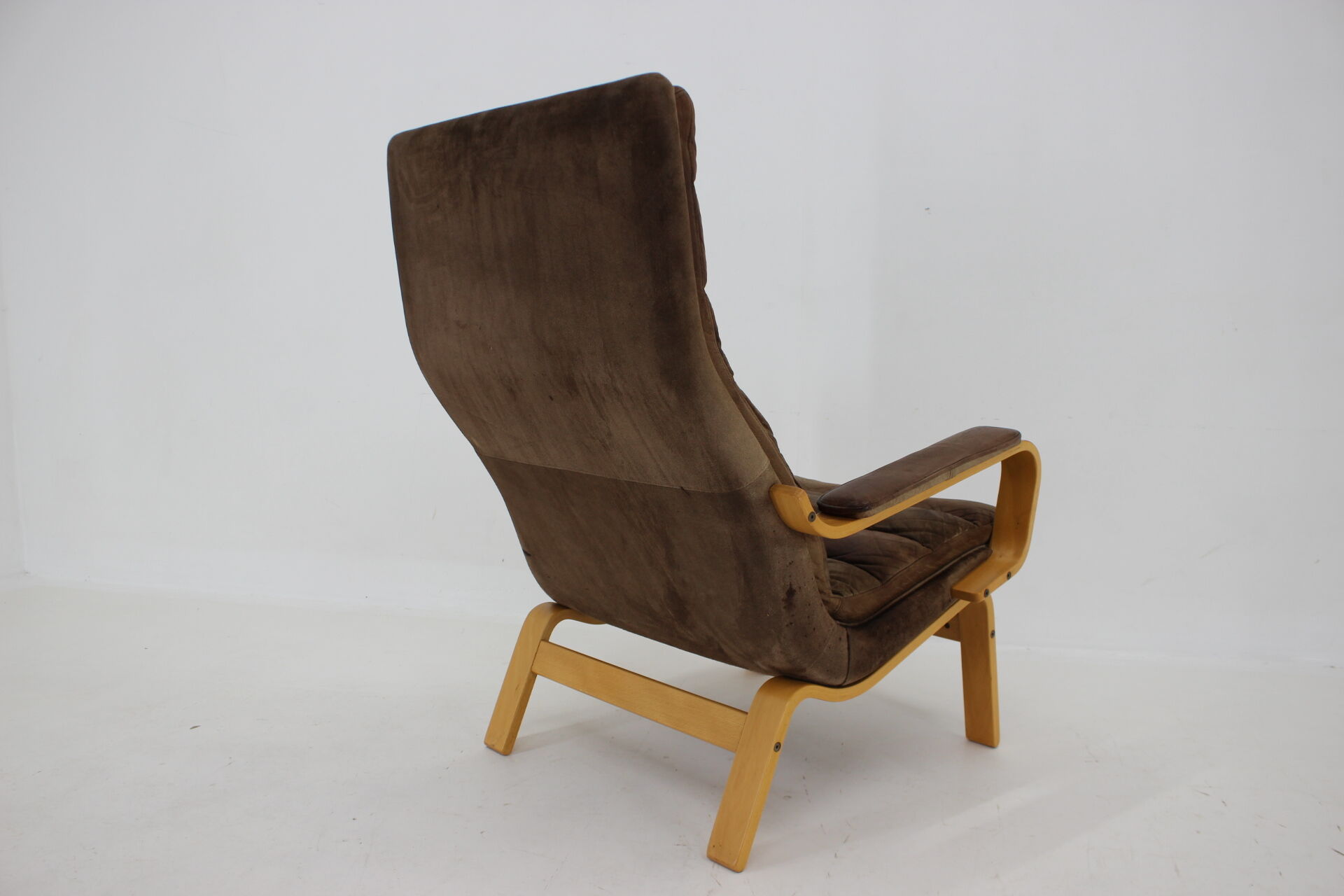 1970s Yngve Ekström "Contino" Leather Armachair,Sweden