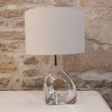 Crystal lamp, free form, daum, 1950