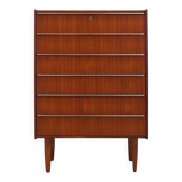 Teak chest of drawers, Danish design, 1970s, production: Denmark