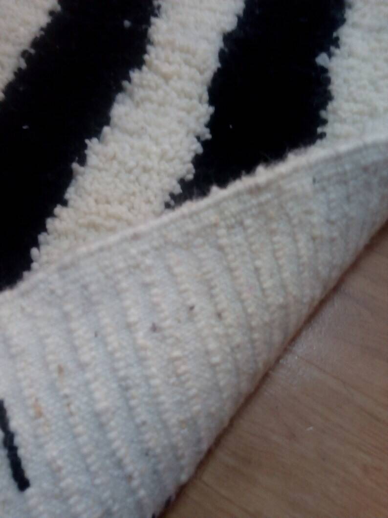 Tapis coureur en laine - style berbère tissé à la main du Maroc - 300 x 78 cm