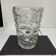 Large vintage 70s glass vase, Italian work