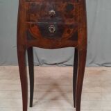 Louis XV style marquette bedside table