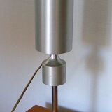 Brushed aluminum lamp 70s