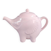 Théière éléphant rose de la faïencerie Sainte Radegonde