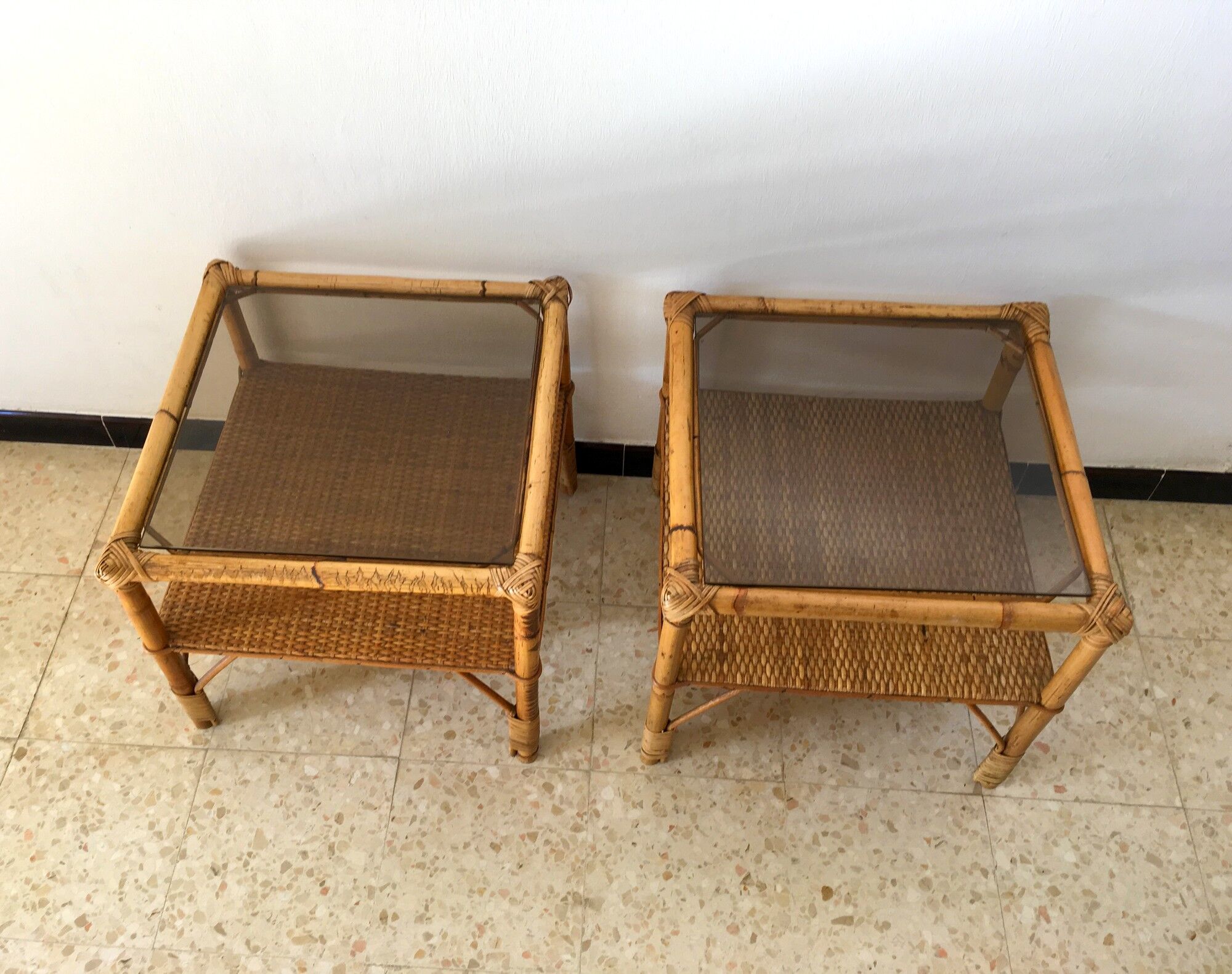 Vintage rattan horses in the 70s