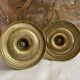 Pair of brass candle holders