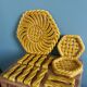 FPP Vallauris barbotine trivets, bottle coasters and knife holders