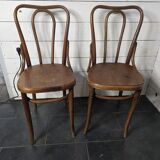 Pair of bentwood bistro chairs