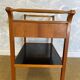 Scandinavian modern teak serving cart with drawers, Sweden, 1950s
