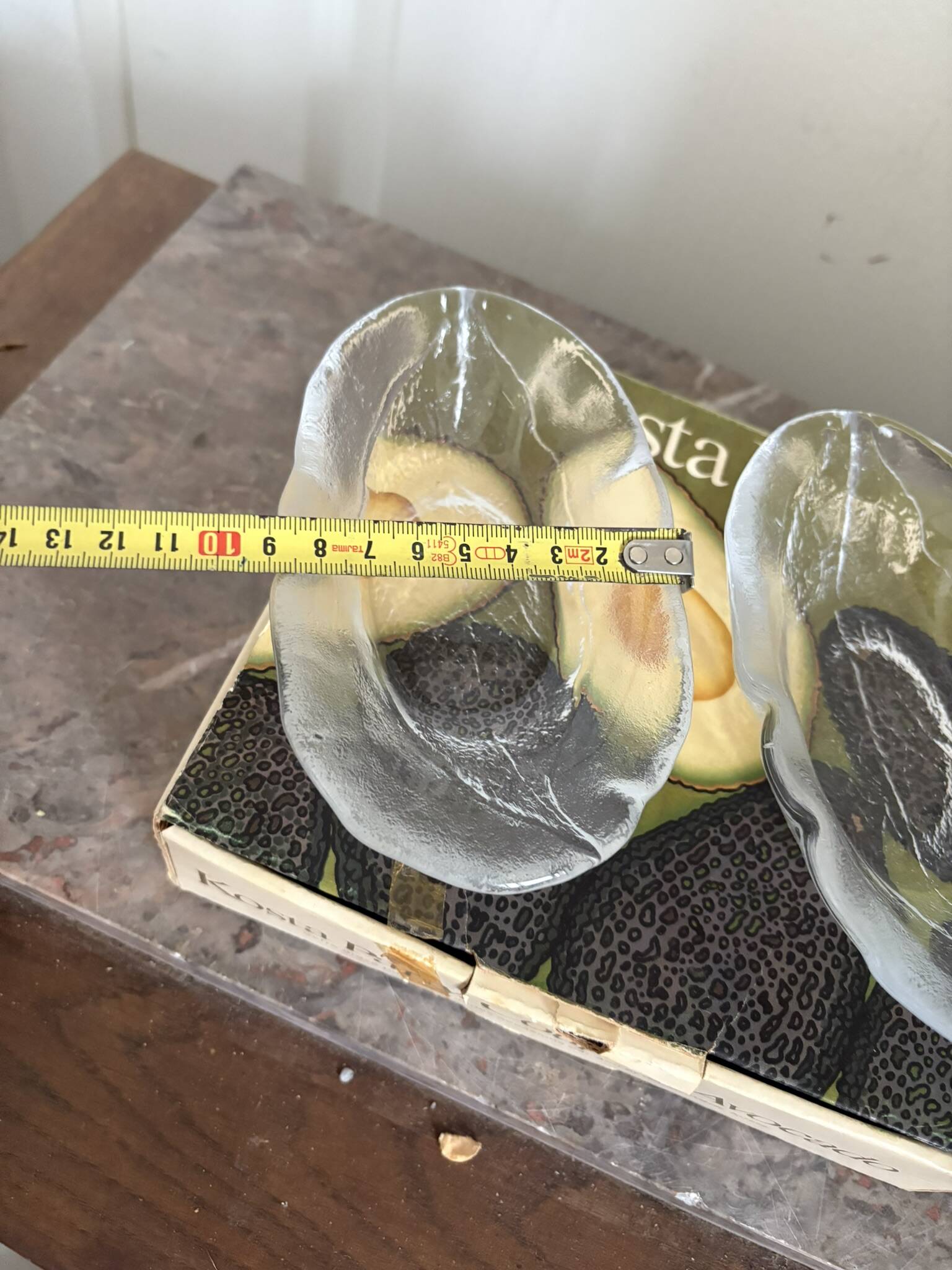 Vintage Avocado Coupe Glass KOSTA Party Engraved