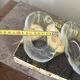 Vintage Avocado Coupe Glass KOSTA Party Engraved