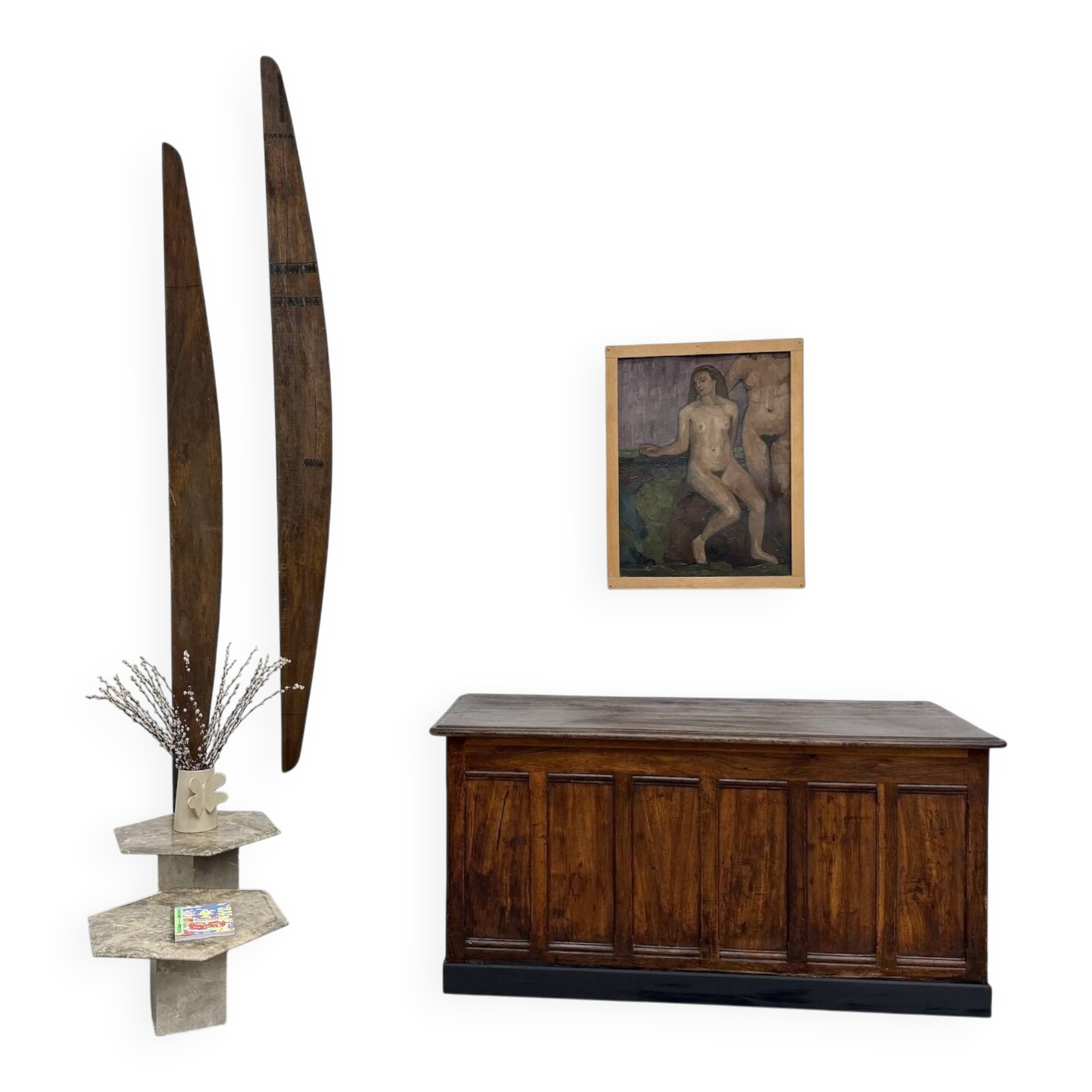 Solid Walnut Trade Counter