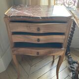 Pair of 18th century 3-drawer bedside tables