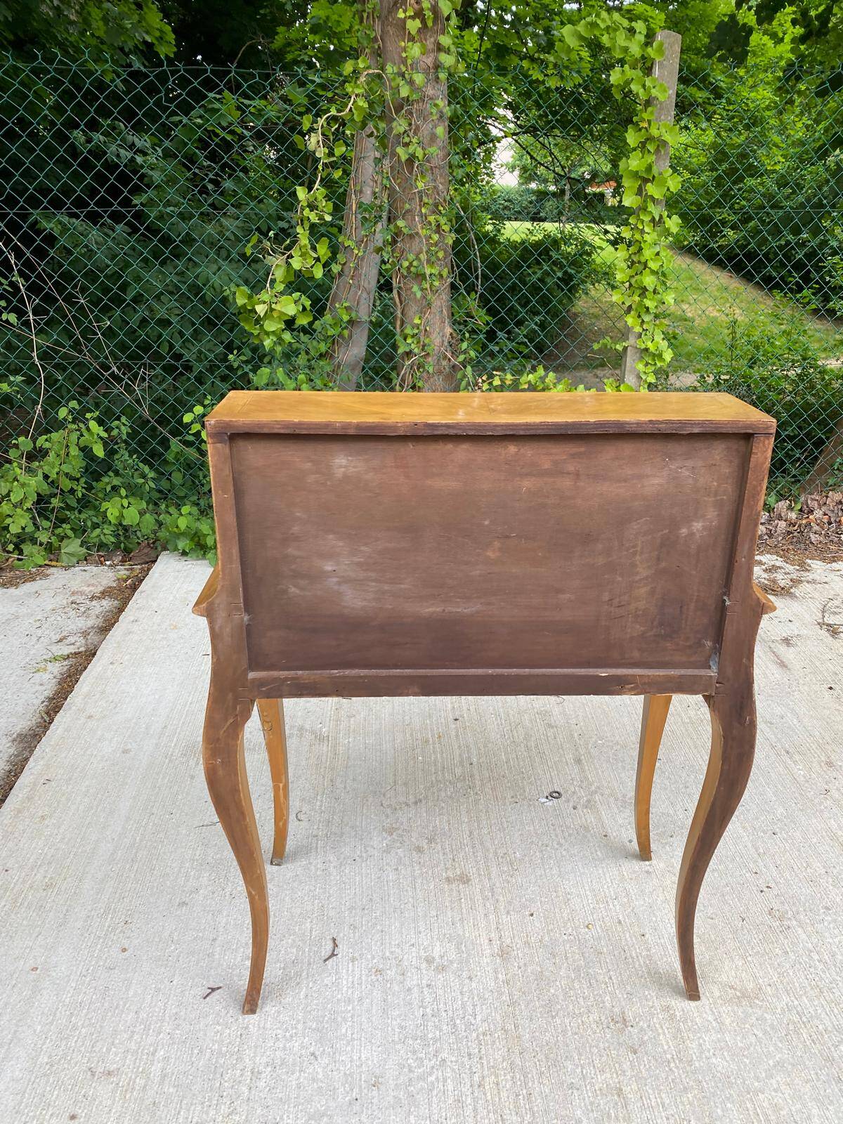 Louis XV style sloping desk in gilded marquetry, Napoleon III period