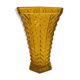 Amber glass vase