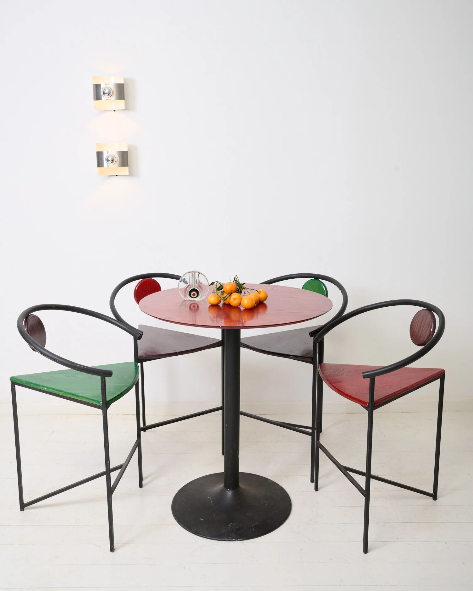 Bar chairs (4), Memphis, 1980