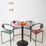 Bar chairs (4), Memphis, 1980