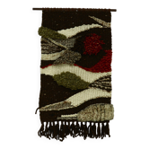 Vintage Hand Knotted Wool Tapestry 1960s