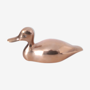 Canard brass figurine