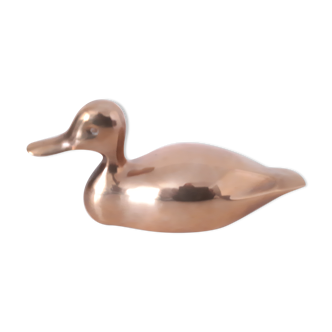 Canard brass figurine