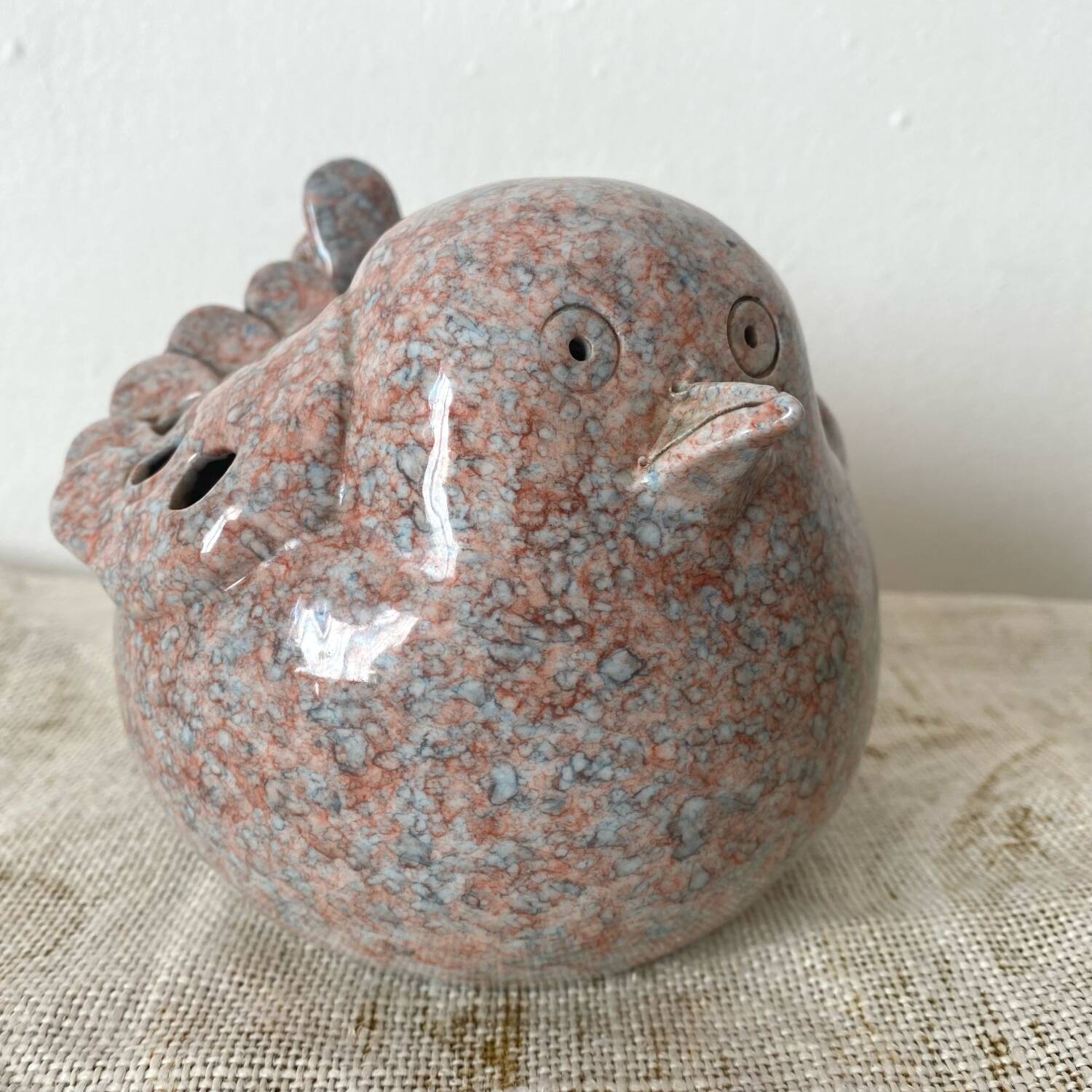 Oiseau en céramique Virebent pique fleurs