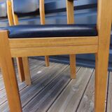 4 chairs baumann imitation black leather