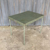 Perforated metal table or console