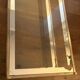 Vintage coffee table in glass and gilded brass