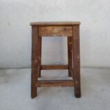 Antique wooden workshop stool