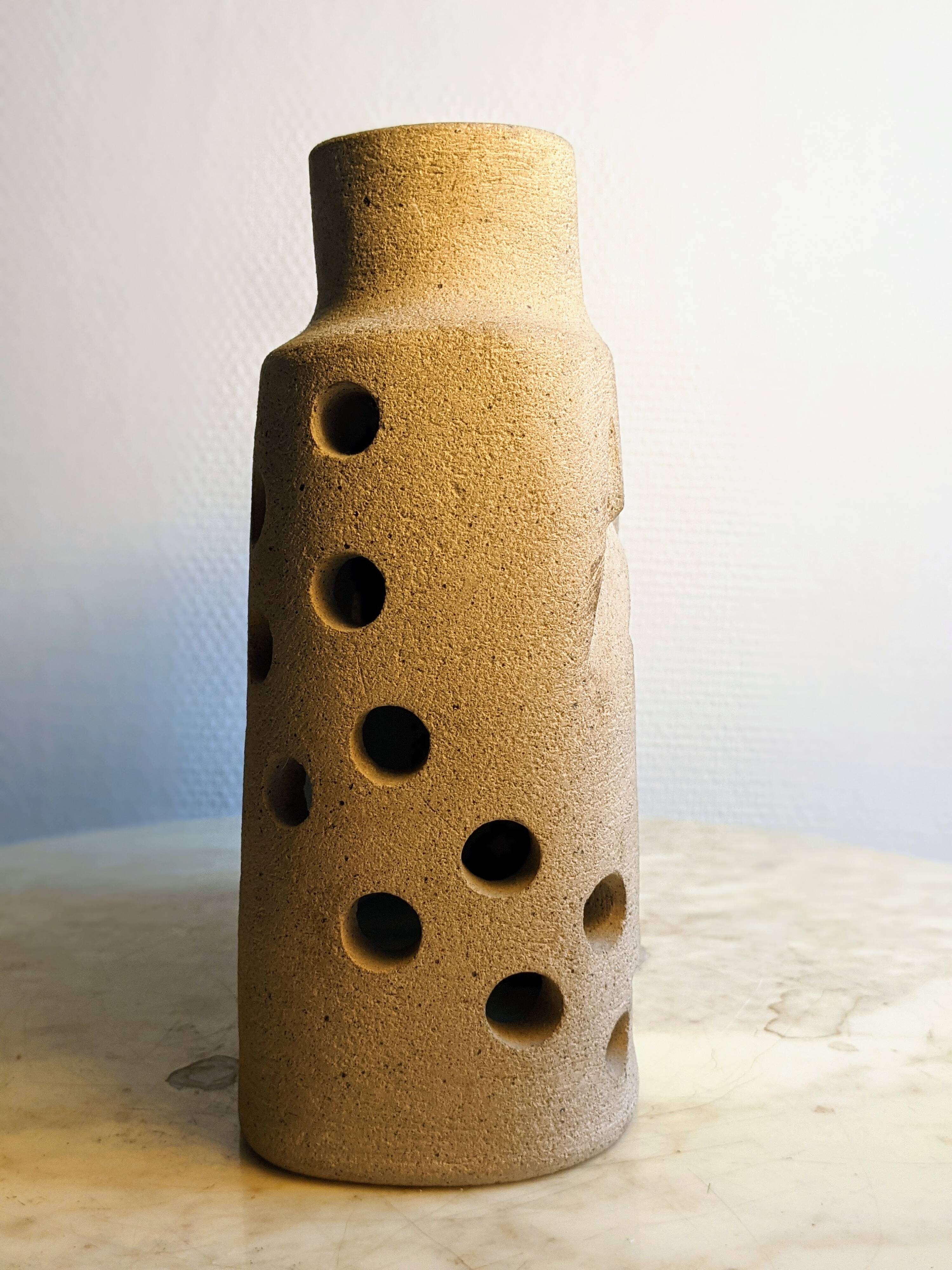 Pied de lampe en ciment vers 1950