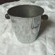 Ice in chromed metal and macassar ebony and pliers bucket