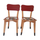 Pair of vintage kitchen chairs completely revamped