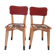 Pair of vintage kitchen chairs completely revamped