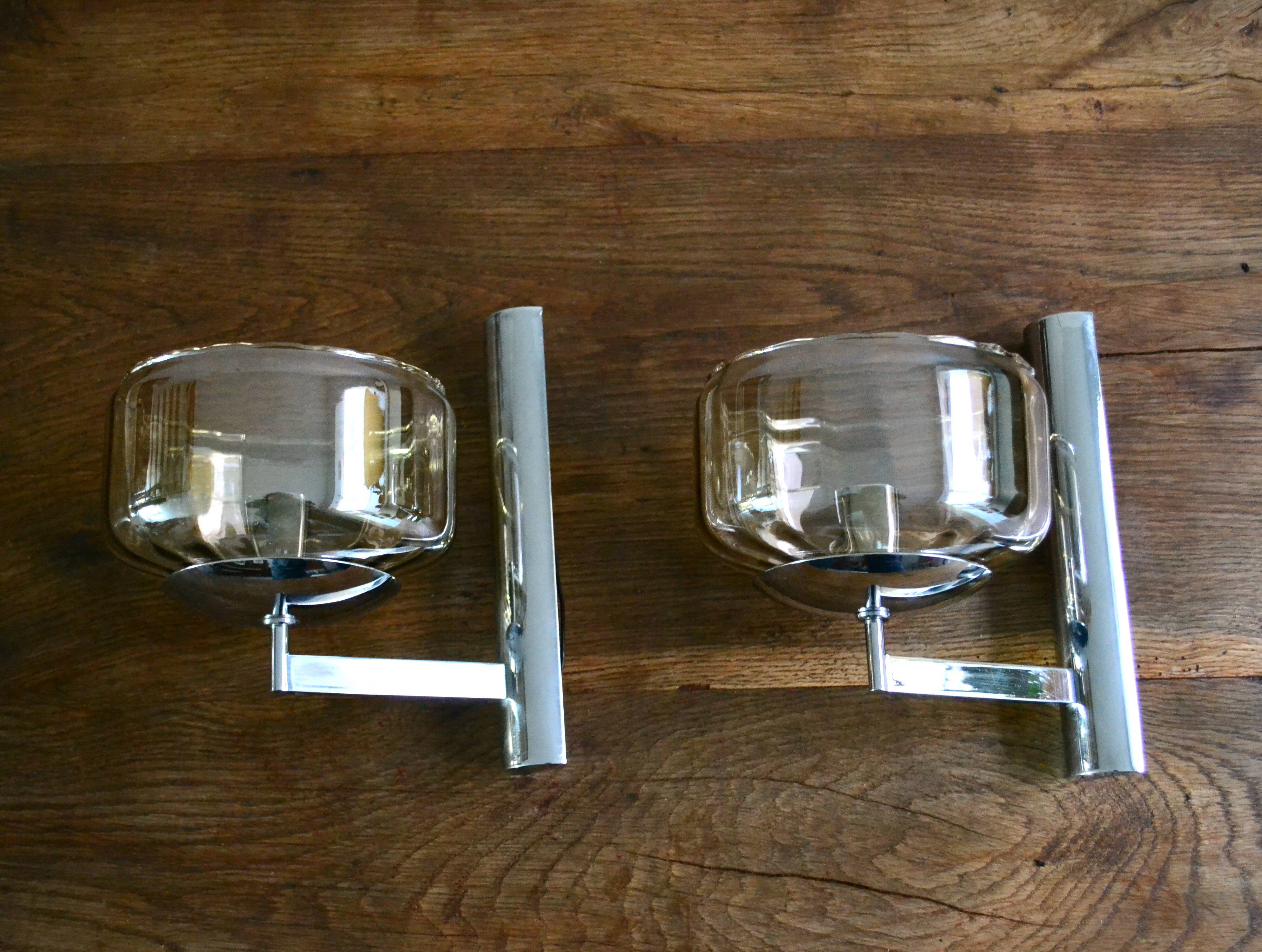 Wall lights from the Maison Sciolari in the 60