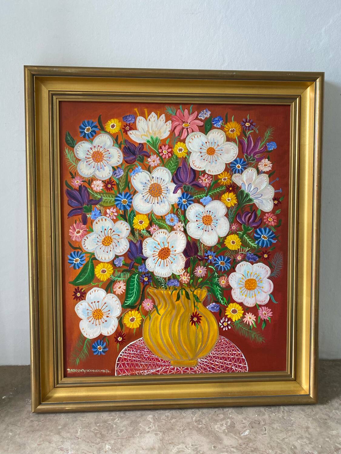 Signed still life from 1976