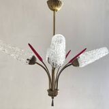 50s-60s tulip chandelier, modernist style