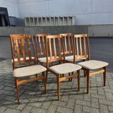 6 Danish teak chairs, Schionning & Elgaard, 1960