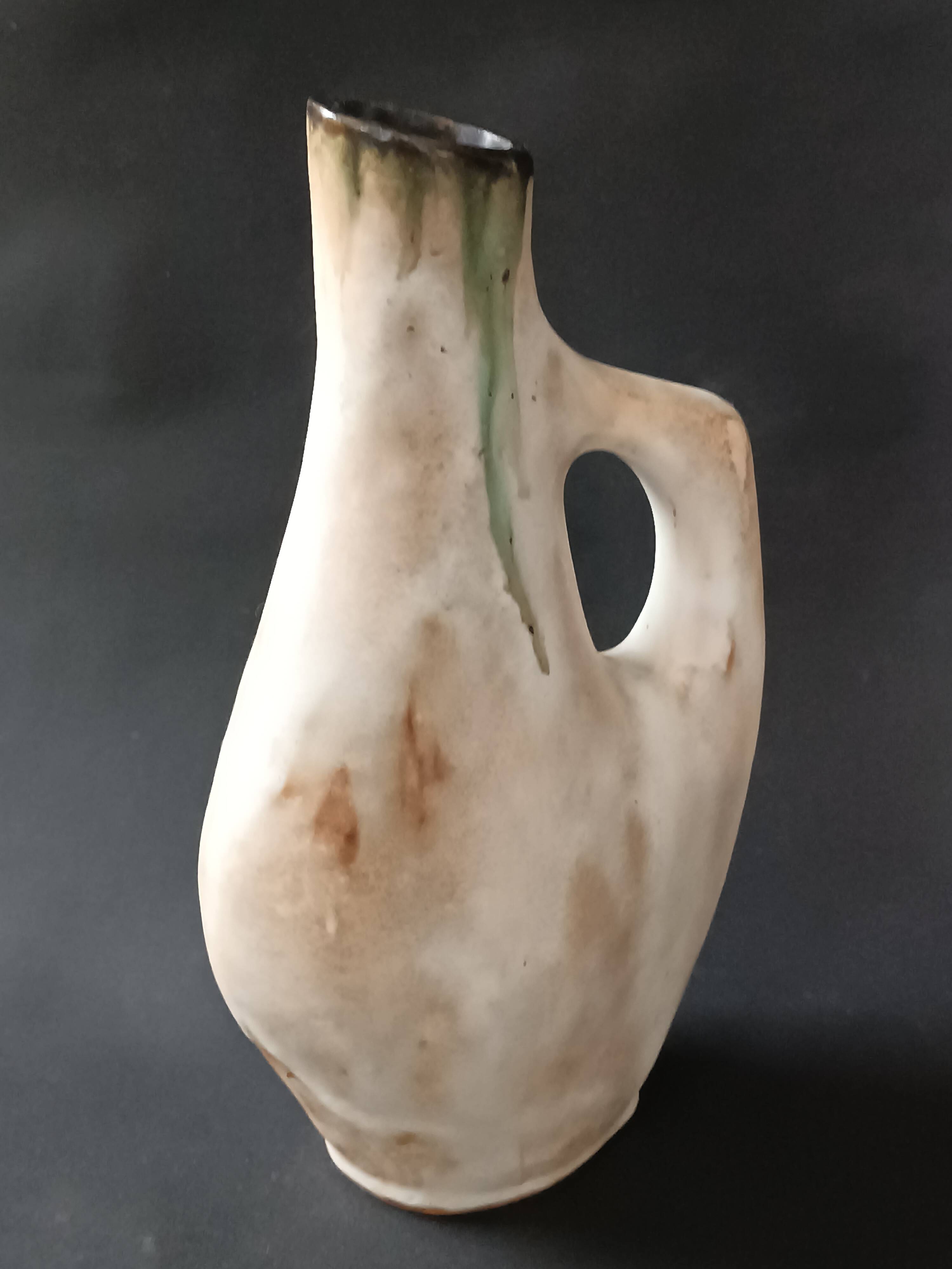 Glazed ceramic vase, France, 20th century